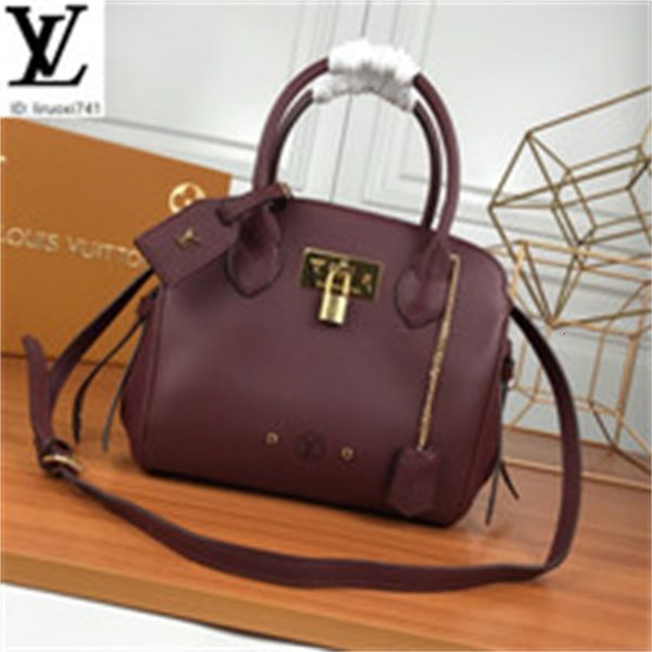 

brand designer luxury ek52 m55026 luxury atmospheric shoulder bag fuchsia women handbags iconic bags handles shoulder bags totes cross b, Red;black