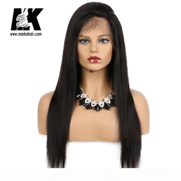 

360 lace frontal wigs pre plucked with baby hair glueless lace front human hair wigs for women brazilian remy hair, Black;brown