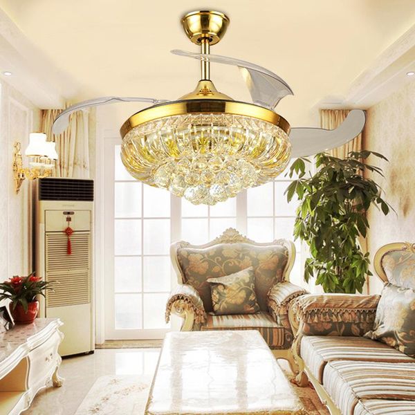 

42 inch apartment l restaurant fan light european led invisible silent fan light