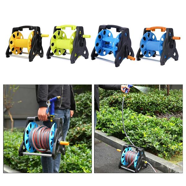 

watering equipments manual garden hose reel cart rack winding pressure washer pipe spray nozzle storage organizer bracket home tool