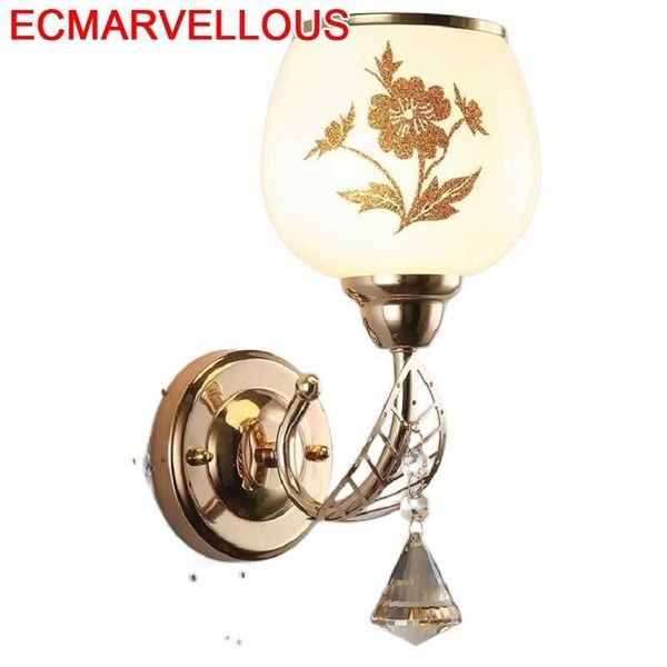 

wall lamp parede pared lampe murale lampara de techo colgante moderna crystal bedroom luminaire light for home wandlamp