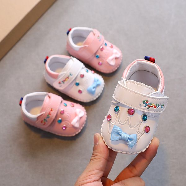 

spring and autumn baby shoes do not fall off female single newborn soft sole new toddler