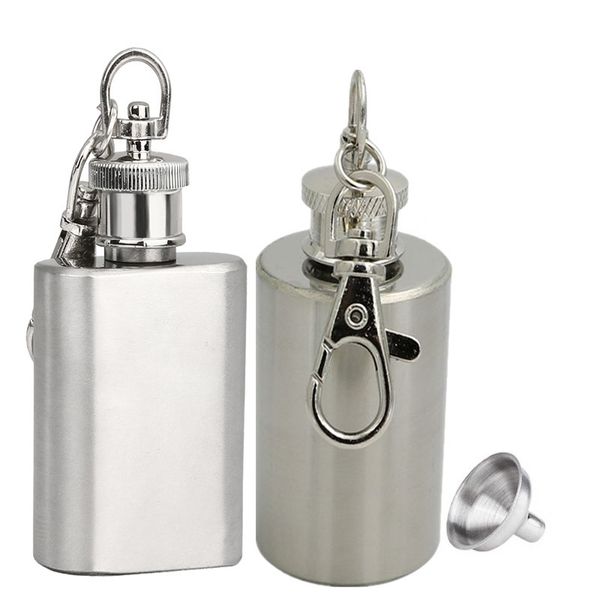 

portable alcohol bottle with key chain, stainless steel accessories, snuff bottle, bridegroom gift