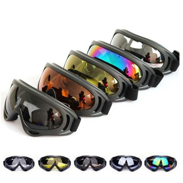 

x400 uv tactical bike goggles ski skiing skating glasses sunglasses, Black