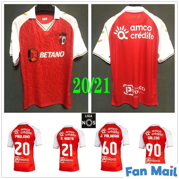

2020 2021 sc braga soccer jerseys j. palhinha galeno paulinho r.horta nico gaitan abel ruiz custom 20 21 home football shirts uniforms, Black;yellow