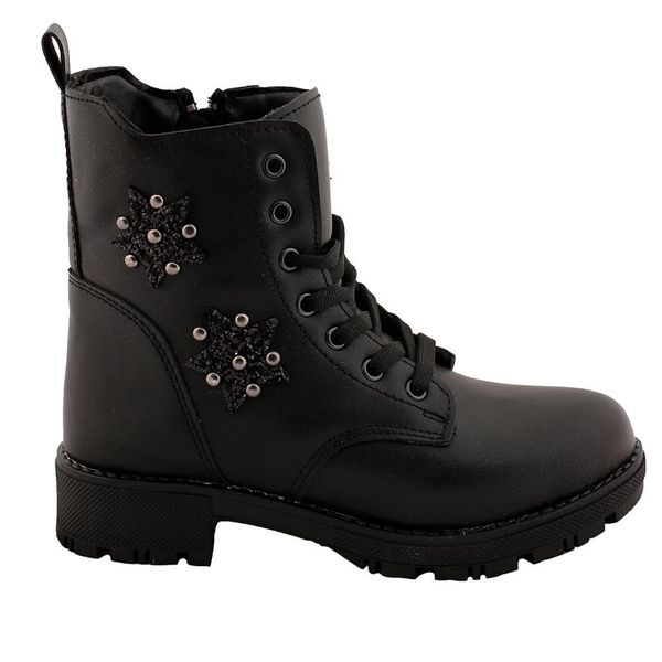 

boots kiko k29 daily thermo sole zipper girls shoes children, Black;grey