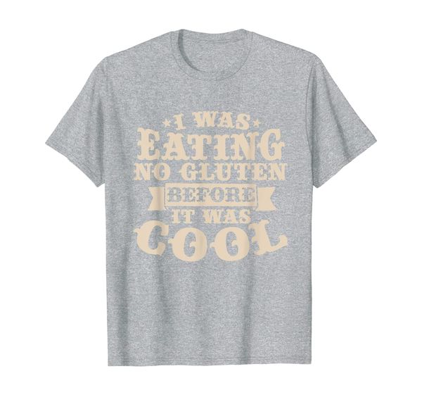 

no gluten before it was cool celiac t-shirt, White;black