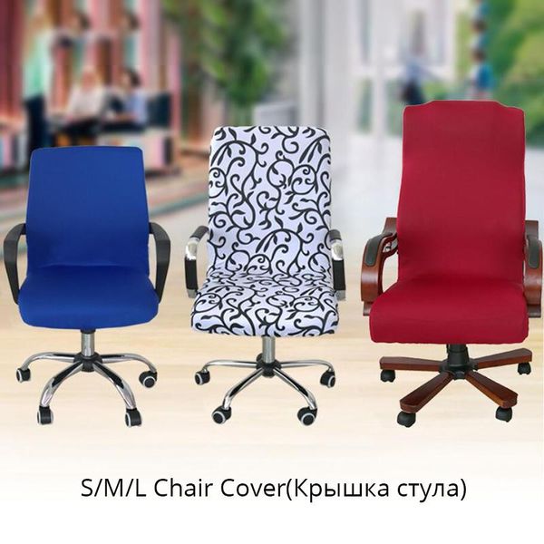 

chair covers s/m/l stretch office cover seat for computer armchair elastic rotating removable slipcover