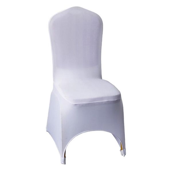 

chair covers 50pcs white universal elastic spandex banquet lycra stretch for wedding party el decoration