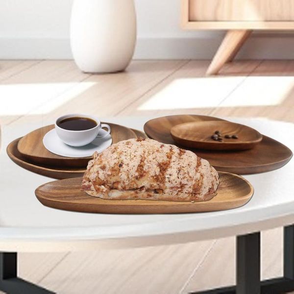 

kitchen storage & organization irregular tray display board solid wood plate fruit basin base support tableware