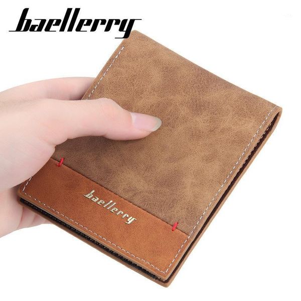 

wallets baellery men wallet short holder pu leather organizer slim multi card case business casual purse1, Red;black