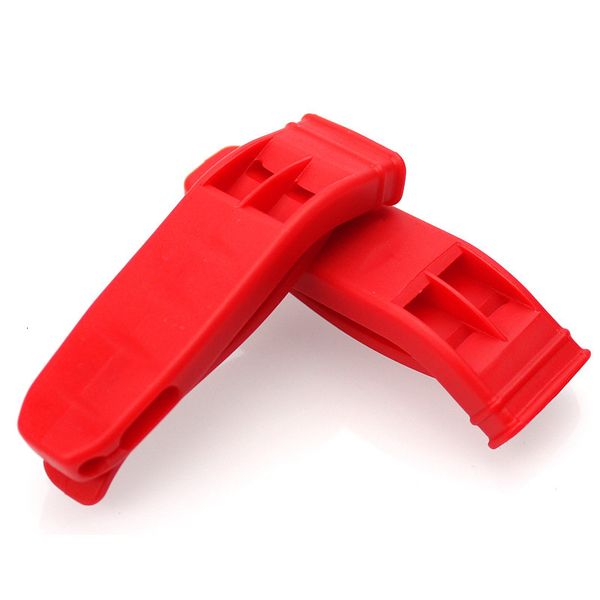 

outdoor emergency double hole high frequency camping adventure whistle weihai