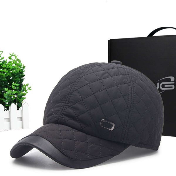 

ear protection warm baseball cap for middle-aged and old men, Blue;gray