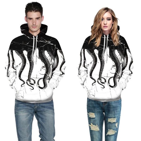 

women's hoodies & sweatshirts ocs hoodie couple men sweatshirt 3d print tracksuit male long sleeve hooded casual women pullovers coat, Black