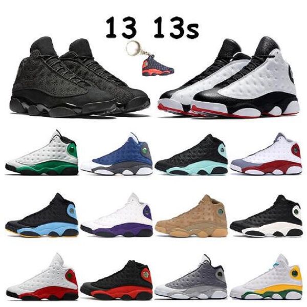 

basketball shoes 13 13s sport jumpman mens womens hyper royal lucky green chicago bred satin sneakers trainers shoes 36-47