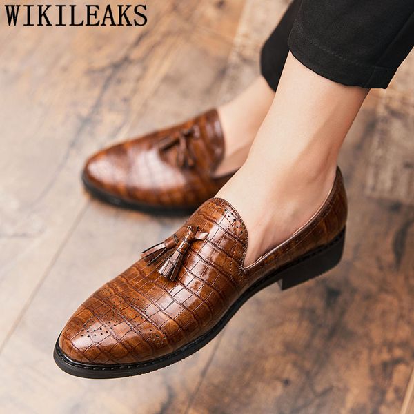 

tassel shoes men elegant black formal shoe for men oxford shoes men classic leather fashion vestidos de novia 2020 scarpe uomo