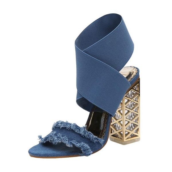 

sandals sagace women 2021 summer fashion elegant edge cross belt thick high heels retro roman style females shoes, Black