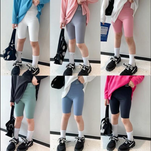 

shorts girls half pants summer children fashion elasticity wz46, Black