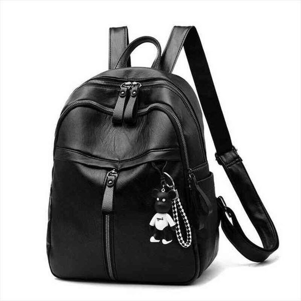

women pu leather backpack bag cute fashion purse cross shoulder travel