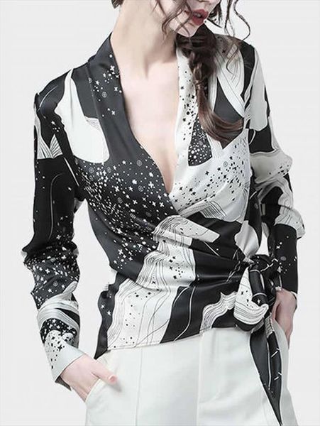 

adisputent autumn floral print 4xl womens shirt plus size long sleeve beach office work shirts blusas top, White