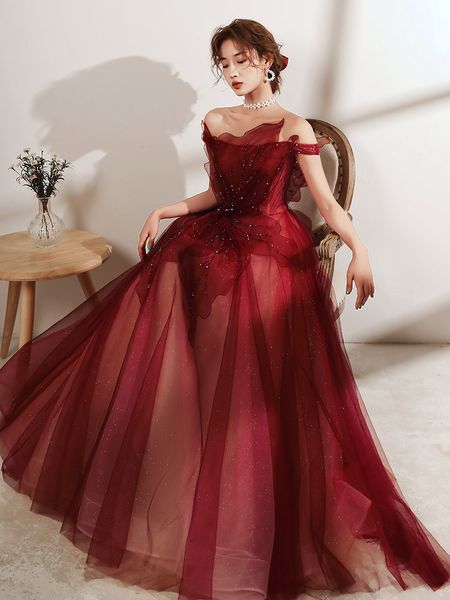 

Pretty Beading Off Shoulder Pageant Party Gown Classic Backless Bandage Slim Floor Length Prom Dress Performance Lange Jurk evening, As the photo