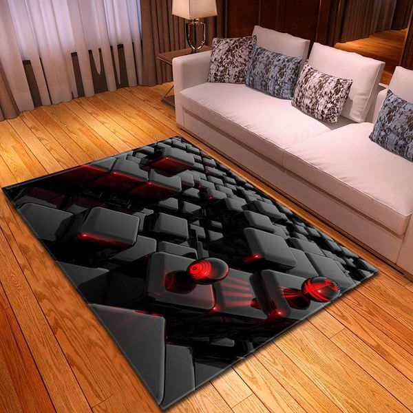 

carpets nordic style flannel big carpet geometric pattern 3d printed for living room antiskid floor rug area bedroom kitchen mat