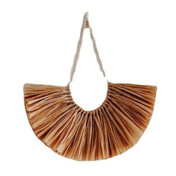 

decorative objects & figurines nordic hand-woven wood bead straw home decoration children's room wall hanging ornament, living decor