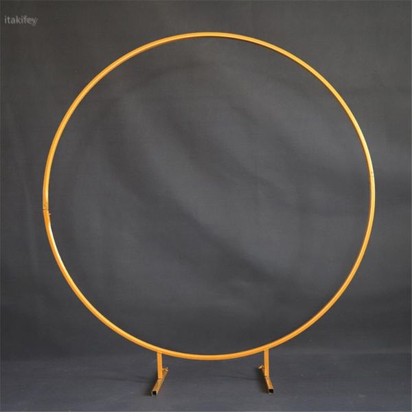 

party decoration balloon arch white props birthday decor round backdrop arche stand circle flower stage background
