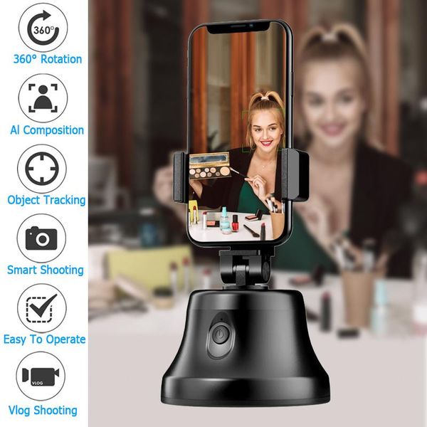 

selfie monopods 360Â° stick apai genie auto smart shooting object tracking holder all-in-one rotation face camera phone