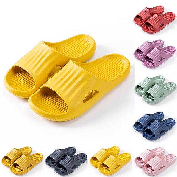 

excellent non-brand mens women slippers shoes wine red lemon yellow green pink purple blue men slipper bathroom wading shoe, Black