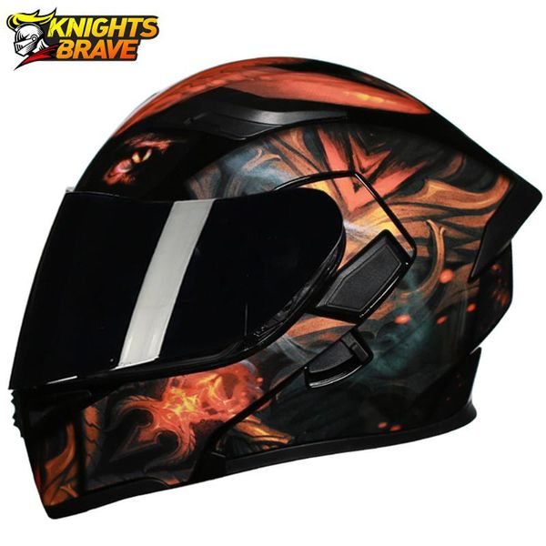 

flip up motorcycle helmet men motocross helmet casco moto motorbike racing moto biker full face helmets dot certification