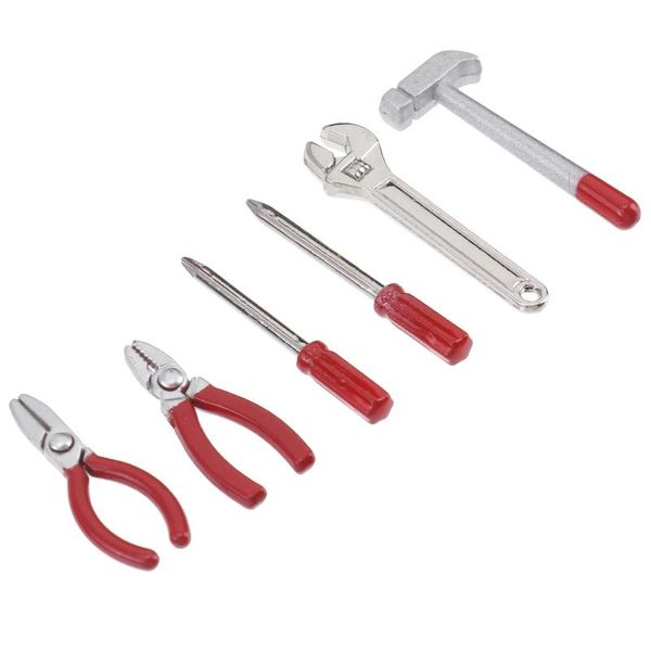 

hand tools 1 set kids hammer wrench micro landscape decoration mini house