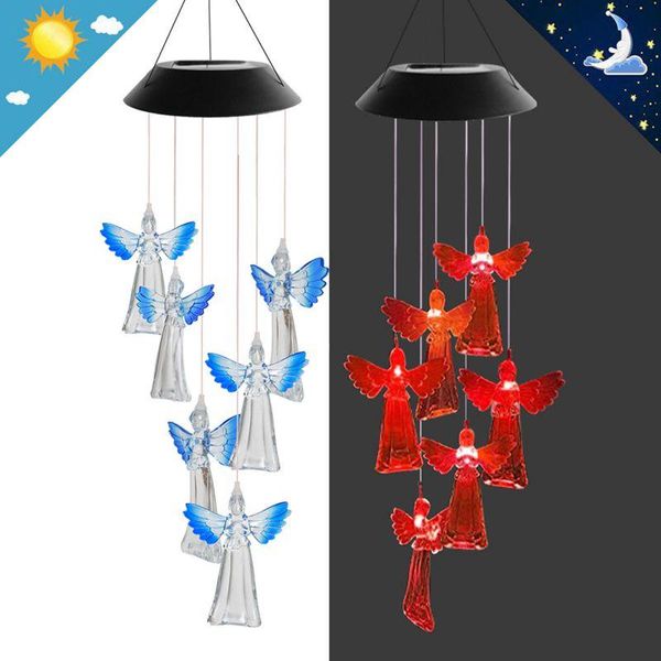 

decorative objects & figurines sunflower outdoor solar wind chime, color changing mobile chime lamp in porch / terrace gard household applia