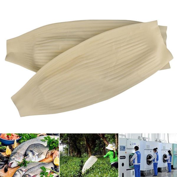 

1 pair waterproof latex arm sleeves covers reusable protective oversleeves for home kitchen cleaning lks99