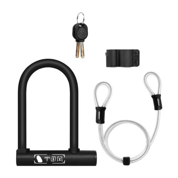 

bike locks 1pc lock cable long double loop for road mountain