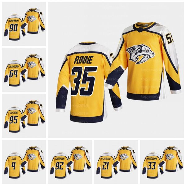 

youth nashville predators 2021 reverse retro jersey matt duchene filip forsberg ryan johansen connor ingram viktor arvidsson roman jarnkrok, Black