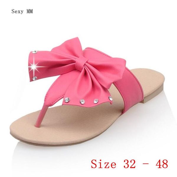 

sandals summer shoes slides women flat woman flip flops slippers small plus size 32 33- 40 41 42 43 44 45 46 47 48, Black