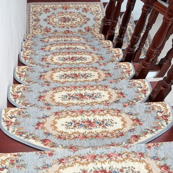 

carpets customized stair mat step floor mediterranean non-slip glue-self-adhesive