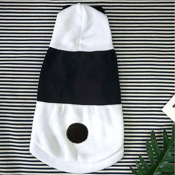

dog apparel funny cute pet cat costume christmas clothes 2-legged hooded coat dress panda white black cosplay for halloween