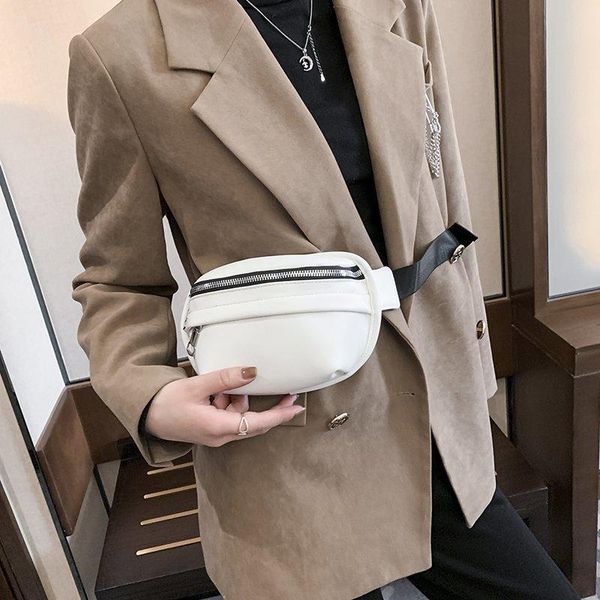 

waist bags small luxury beautiful design women's packs female 2021 soft pu leather crossbody chest shoulder bag purses