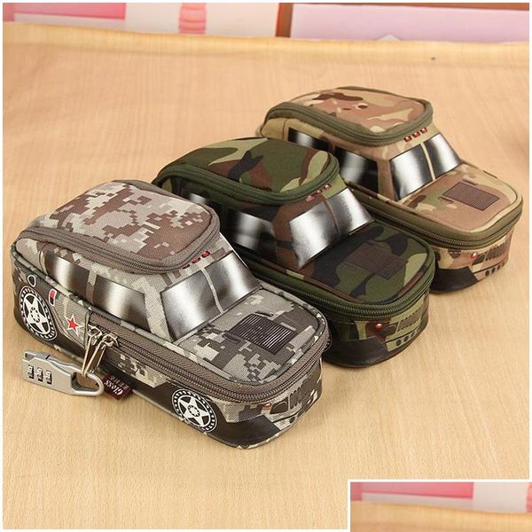 

pencil case vehicle pen pouch bag with combination lock for boys double zipper camouflage canvas large c jllfpv garden_light