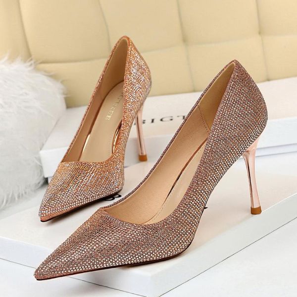 

dress shoes women pumps high heels stiletto wedding bling bridal plus size, Black