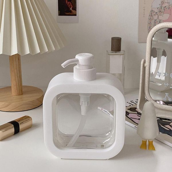 

storage bottles & jars 500ml plastic empty refillable bottle with pump dispensers portable makeup sub bottling for liquids emulsion shampoo
