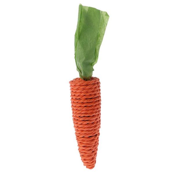 

cat toys funny pet scratch toy straw carrot for hamster guinea rat chew