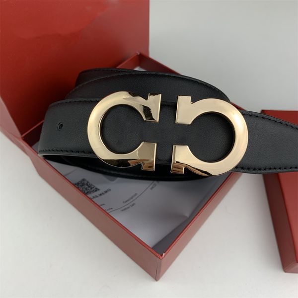 

4 colors mens belts designer jeans luxury belt womens fashion classic cowhide waistband many color letter smooth buckle with red box, Black;brown