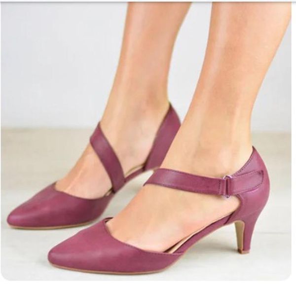 

sandals women pointed toe summer high heels female plus size 43 thin heel shoes woman 2021 sandalias mujer 2005, Black