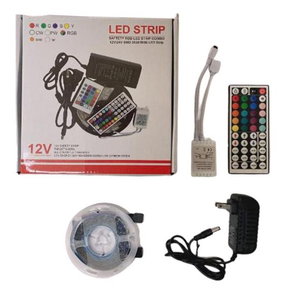 

party decoration led strip lights rgb color changing with remote control dimmable tape kit rope