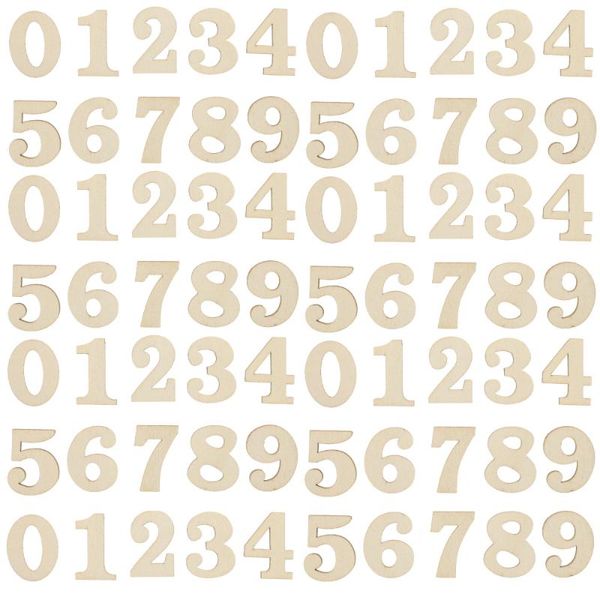 

novelty items 100pcs delicate diy wood numbers funny premium arabic