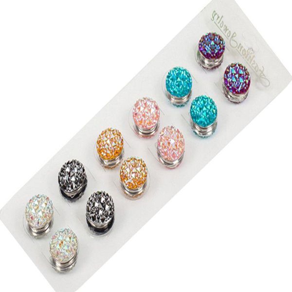 

pins, brooches 28tf 12 pcs/set exotic muslim lady women strong magnet scarf buckle collar clip multifunction brooch head accessories jewelry, Gray