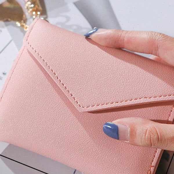 

wallet women ladies short wallets mini money purses small fold pu leather female coin purse card holders, Red;black